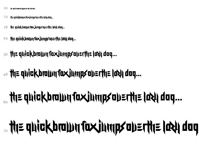 Kitty Katastrophe font waterfall